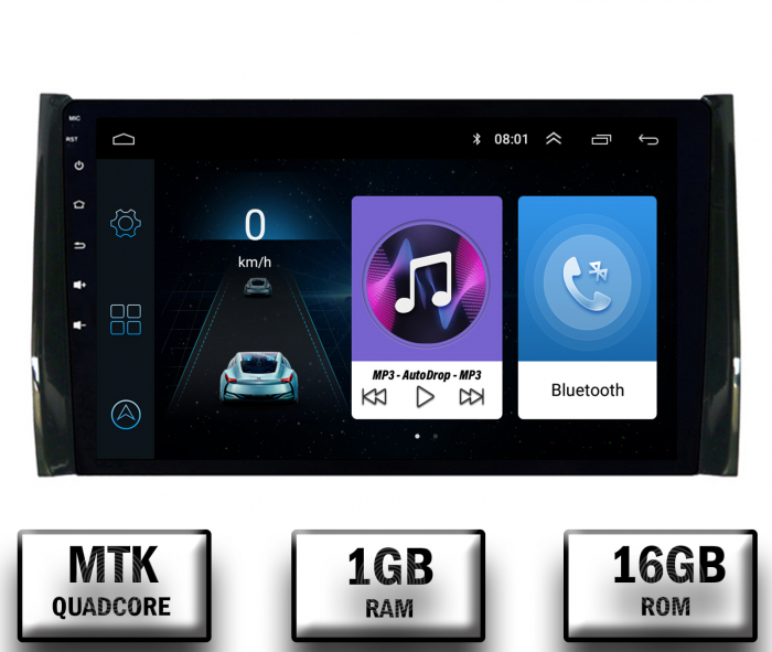 Navigatie Skoda Kodiaq, Android 10, P-Quadcore 1GB RAM + 16GB ROM, 9Inch - AD-BGP9001+AD-BGRKIT028