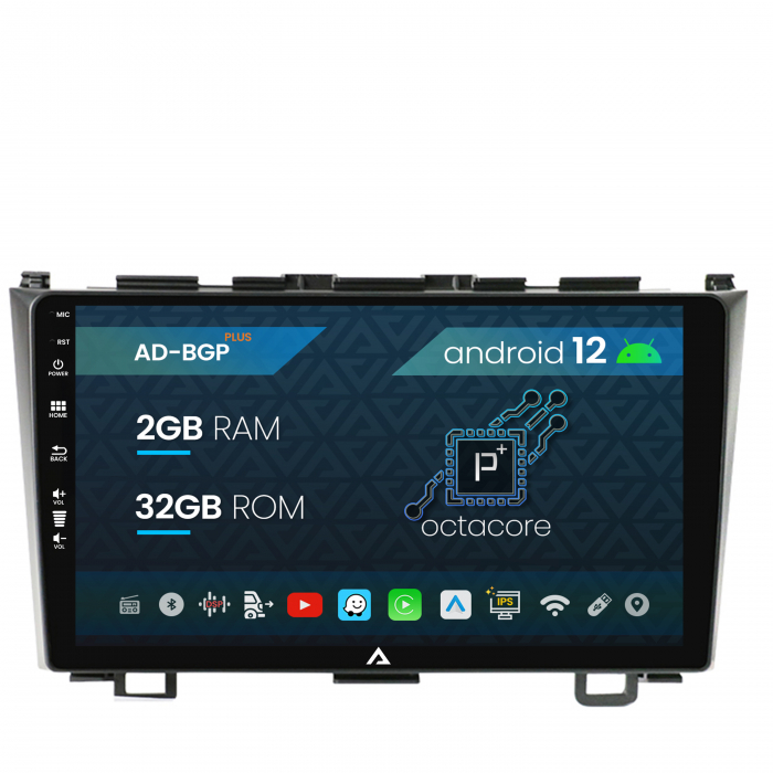 Navigatie Honda CRV (2006-2012), Android 12, P-Octacore 2GB RAM + 32GB ROM, 9 Inch - AD-BGP9002+AD-BGRKIT006