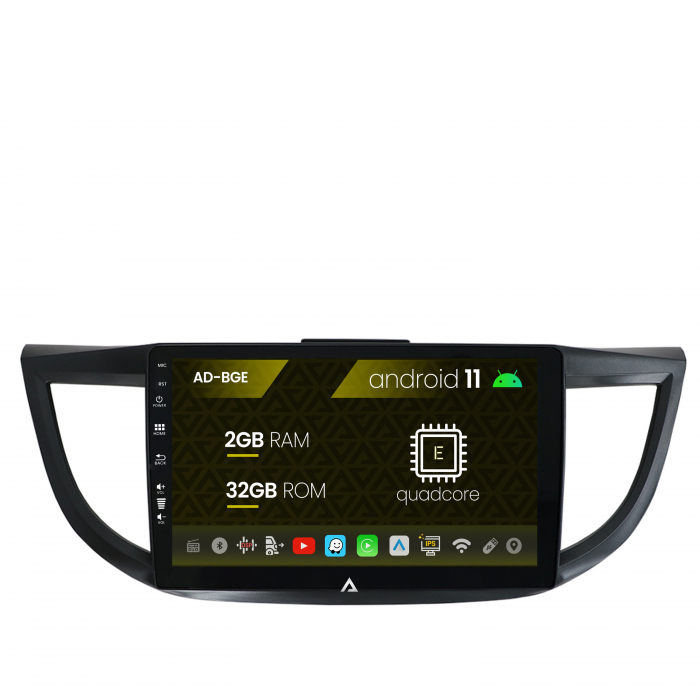 Navigatie Honda CRV (2011-2016), Android 11, E-Quadcore 2GB RAM + 32GB ROM, 9 Inch - AD-BGE10002+AD-BGRKIT003