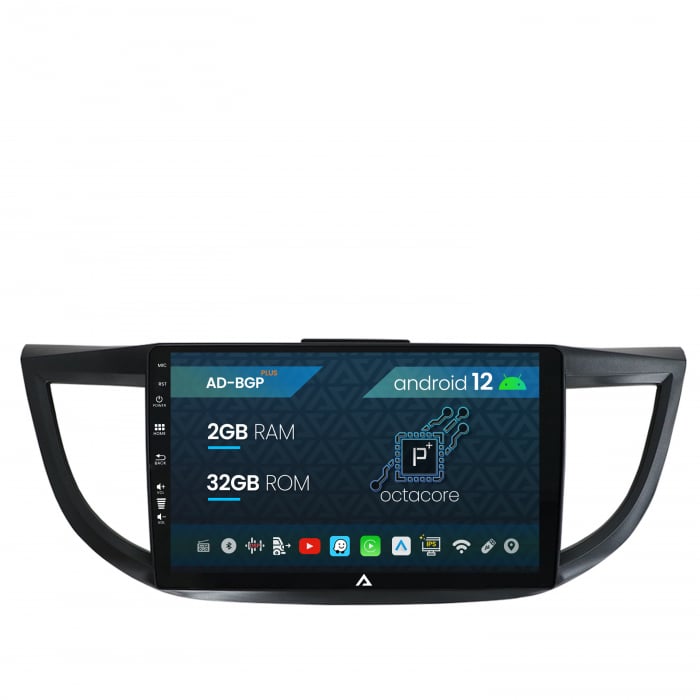 Navigatie Honda CRV (2011-2016), Android 12, P-Octacore 2GB RAM + 32GB ROM, 10.1 Inch - AD-BGP10002+AD-BGRKIT003