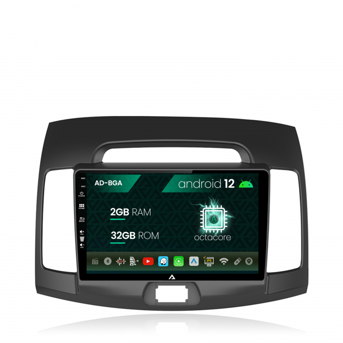 Navigatie Hyundai Elantra (2006-2011), Android 13, A-Octacore 2GB RAM + 32GB ROM, 9 Inch - AD-BGA9002+AD-BGRKIT178