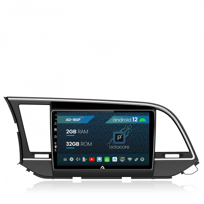 Navigatie Hyundai Elantra (2015-2018), Android 12, P-Octacore 2GB RAM + 32GB ROM, 9Inch - AD-BGP9002+AD-BGRKIT180