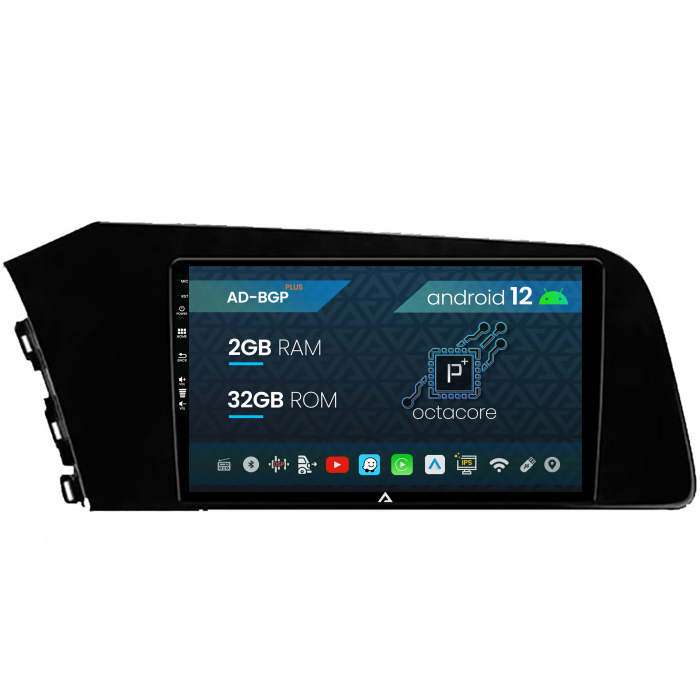 Navigatie Hyundai Elantra (2020-Prezent), Android 12, P-Octacore 2GB RAM + 32GB ROM, 9Inch - AD-BGP9002+AD-BGRKIT227