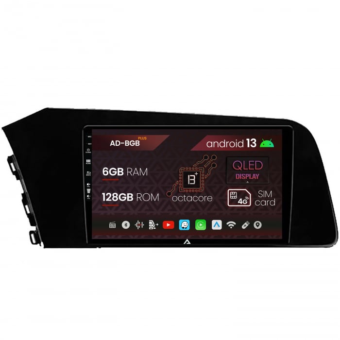 Navigatie Hyundai Elantra (2020-Prezent), Android 13, B-Octacore 6GB RAM + 128GB ROM, 9Inch - AD-BGB9006+AD-BGRKIT227