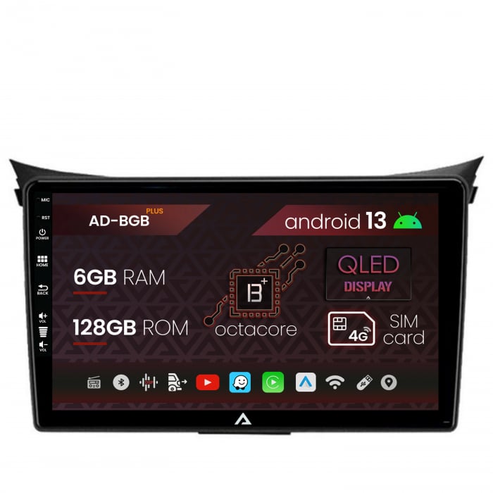 Navigatie Hyundai I30 (2012-2016), Android 13, B-Octacore 6GB RAM + 128GB ROM, 9 Inch - AD-BGB9006+AD-BGRKIT217V2