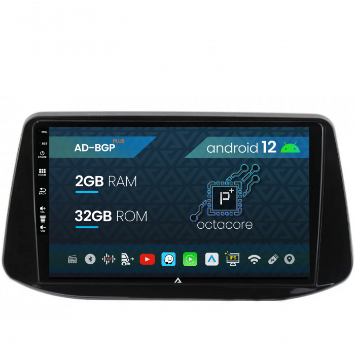 Navigatie Hyundai I30 (2017-Prezent), Android 12, P-Octacore 2GB RAM + 32GB ROM, 9 Inch - AD-BGP9002+AD-BGRKIT202