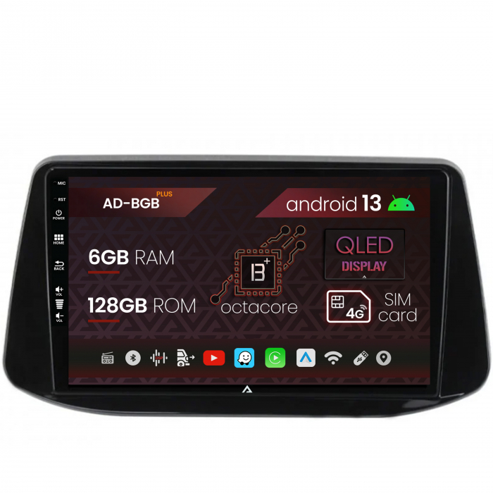 Navigatie Hyundai I30 (2017-Prezent), Android 13, B-Octacore 6GB RAM + 128GB ROM, 9 Inch - AD-BGB9006+AD-BGRKIT202