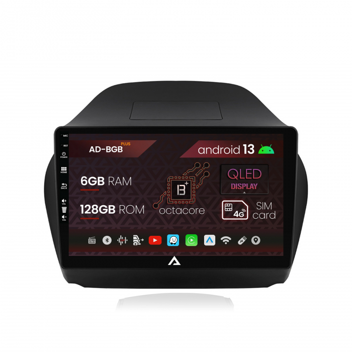 Navigatie Hyundai IX35 (2009-2015), Android 13, B-Octacore 6GB RAM + 128GB ROM, 9 Inch - AD-BGB10006+AD-BGRKIT189