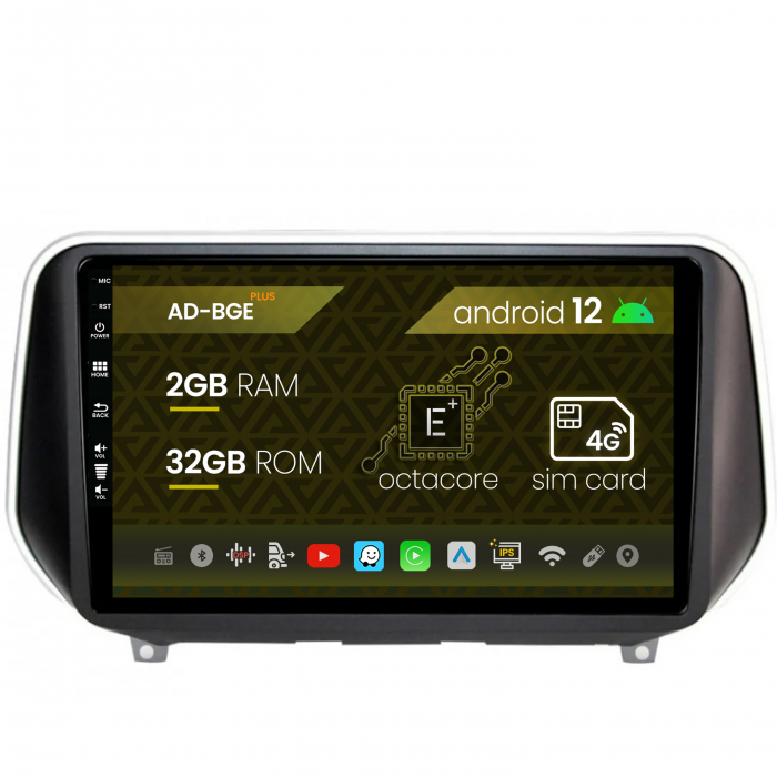 Navigatie Hyundai Santa Fe (2018+), Android 12, E-Octacore 2GB RAM + 32GB ROM, 9 Inch - AD-BGE9002+AD-BGRKIT223