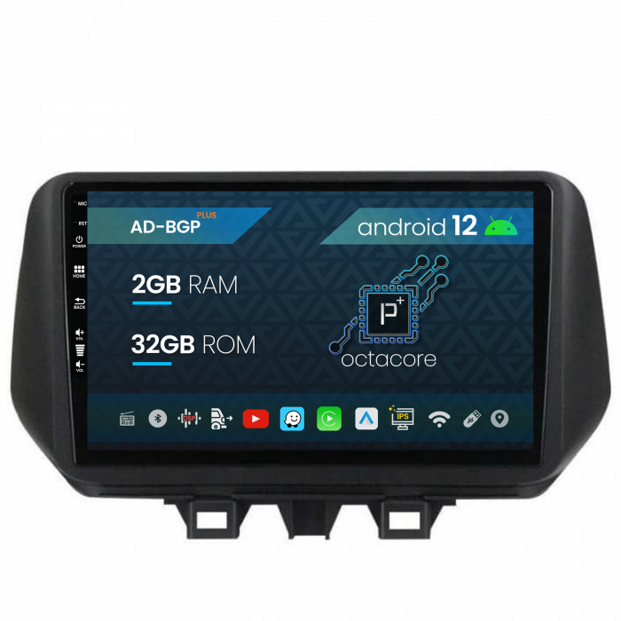 Navigatie Hyundai Tucson (2018-2020), Android 12, P-Octacore 2GB RAM + 32GB ROM, 9 Inch - AD-BGP9002+AD-BGRKIT204