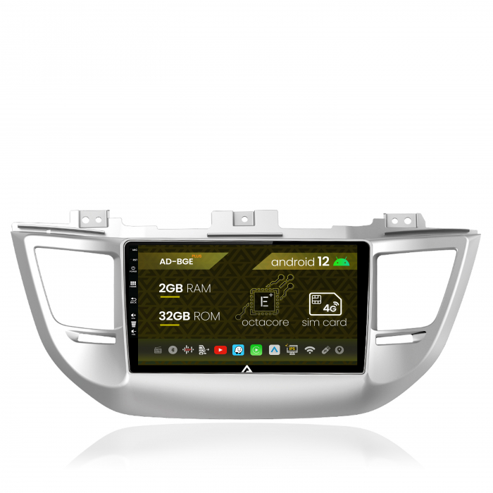 Navigatie Hyundai Tucson 3 (2015-2018), Android 12, E-Octacore 2GB RAM + 32GB ROM, 9 Inch - AD-BGE9002+AD-BGRKIT176