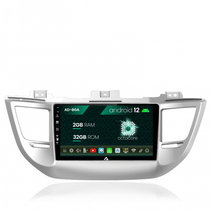 Navigatie Hyundai Tucson 3 (2015-2018), Android 13, A-Octacore 2GB RAM + 32GB ROM, 9 Inch - AD-BGA9002+AD-BGRKIT176