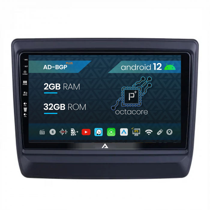 Navigatie Isuzu D-MAX (2020+), Android 12, P-Octacore   2GB RAM + 32GB ROM, 9 Inch - AD-BGP9002+AD-BGRKIT316