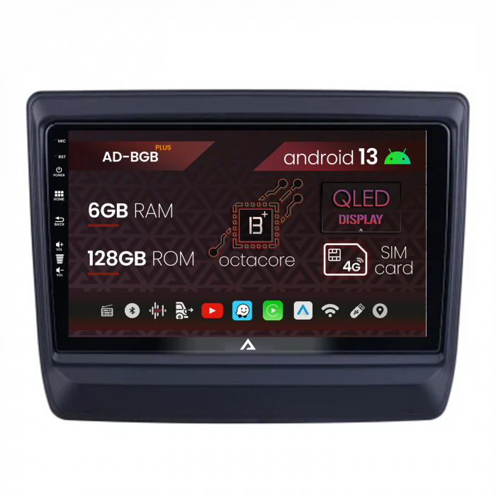 Navigatie Isuzu D-MAX (2020+), Android 13, B-Octacore 6GB RAM + 128GB ROM, 9 Inch - AD-BGB9006+AD-BGRKIT316