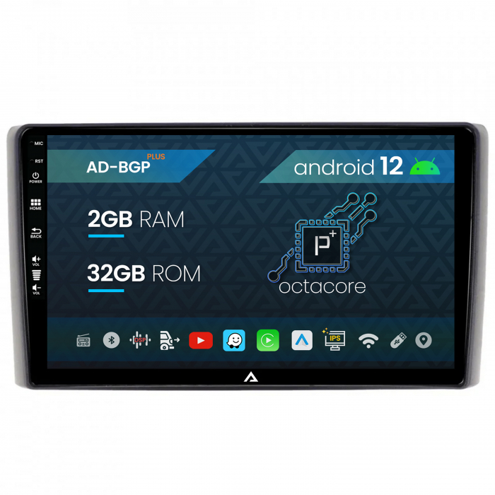 Navigatie Iveco Daily (2006-2014), Android 12, P-Octacore 2GB RAM + 32GB ROM, 9 Inch - AD-BGP9002+AD-BGRKIT361V2