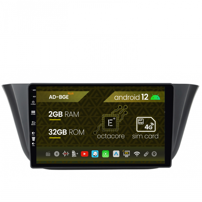 Navigatie Iveco Daily (2013+), Android 12, E-Octacore   2GB RAM + 32GB ROM, 9 Inch - AD-BGE9002+AD-BGRKIT361