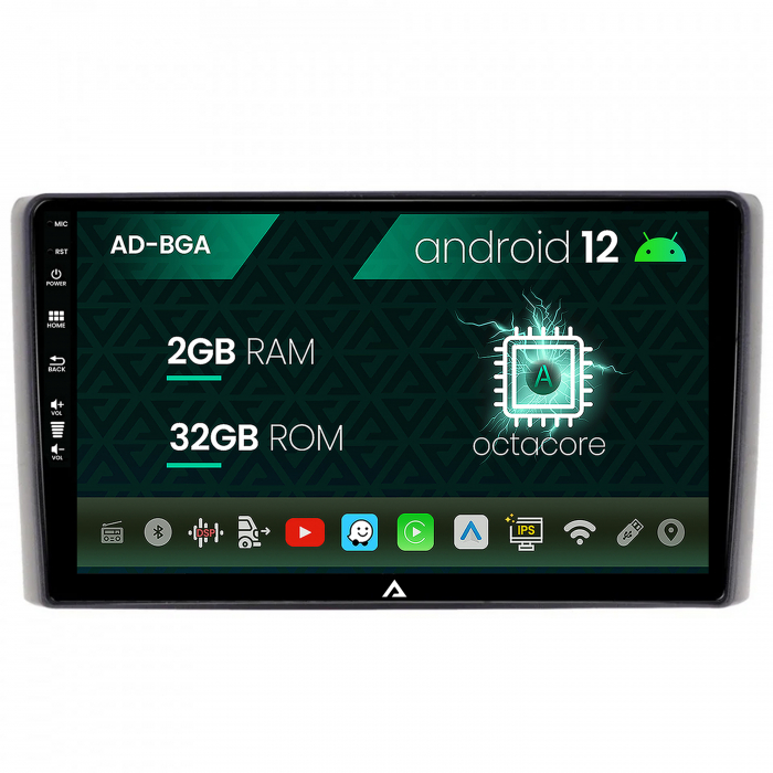 Navigatie Iveco Daily (2006-2014), Android 13, A-Octacore 2GB RAM + 32GB ROM, 9 Inch - AD-BGA9002+AD-BGRKIT361V2