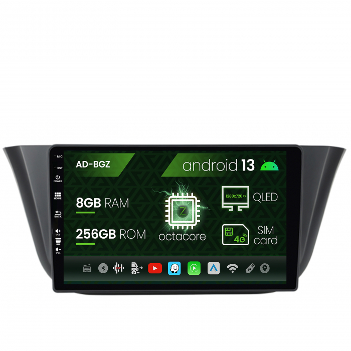 Navigatie Iveco Daily (2013+), Android 13, Z-Octacore   8GB RAM + 256GB ROM, 9 Inch - AD-BGZ9008+AD-BGRKIT361