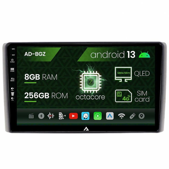 Navigatie Iveco Daily (2006-2014), Android 13, Z-Octacore 8GB RAM + 256GB ROM, 9 Inch - AD-BGZ9008+AD-BGRKIT361V2