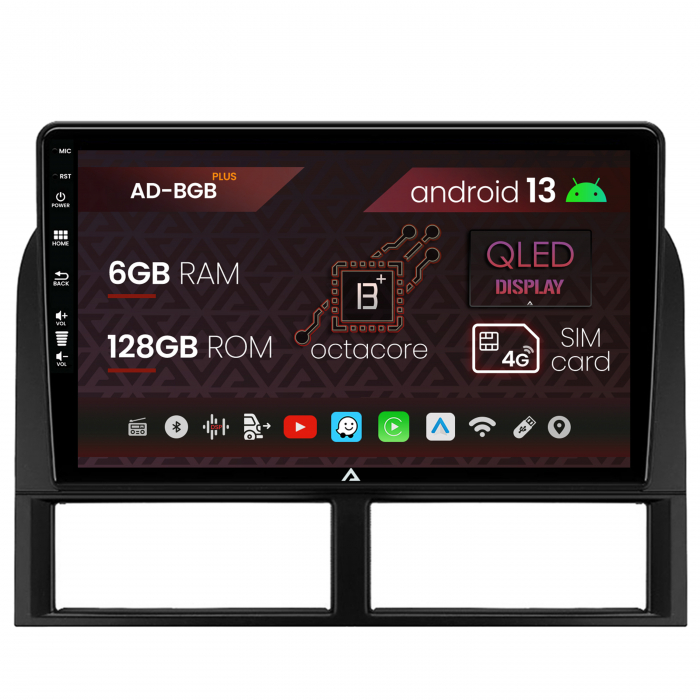 Navigatie Jeep Grand Cherokee (1998-2004), Android 13, B-Octacore   6GB RAM + 128GB ROM, 9 Inch - AD-BGB9006+AD-BGRKIT296