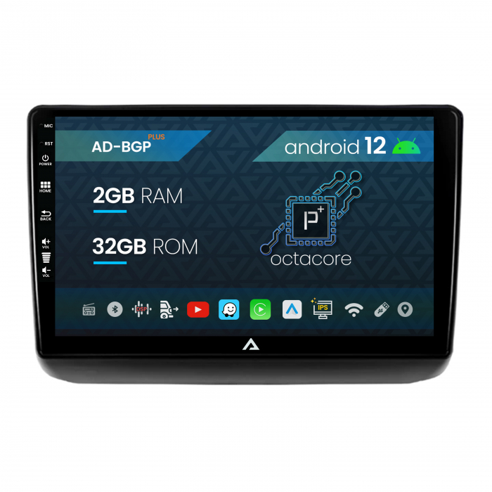 Navigatie Jeep Grand Cherokee (2013-2020), Android 12, P-Octacore   2GB RAM + 32GB ROM, 9 Inch - AD-BGP9002+AD-BGRKIT298