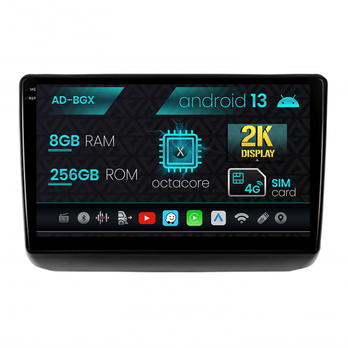 Navigatie Jeep Grand Cherokee (2013-2020), Android 13, X-Octacore   8GB RAM + 256GB ROM, 9.5 Inch - AD-BGX9008+AD-BGRKIT298