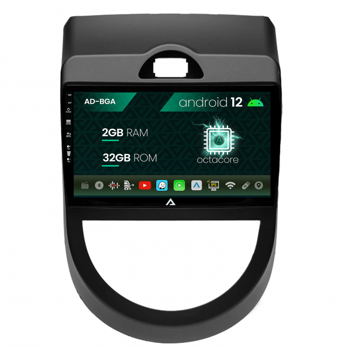 Navigatie Kia Soul (2009-2013), Android 13, A-Octacore 2GB RAM + 32GB ROM, 9 Inch - AD-BGA9002+AD-BGRKIT215V2 Navigatie Kia Soul (2009-2013), Android 13, A-Octacore 2GB RAM + 32GB ROM, 9 Inch - AD-BGA9002+AD-BGRKIT215V2