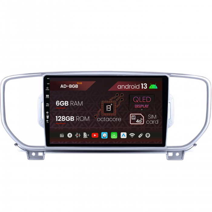 Navigatie Kia Sportage (2016-2018), Android 13, B-Octacore   6GB RAM + 128GB ROM, 9 Inch - AD-BGB9006+AD-BGRKIT150V2