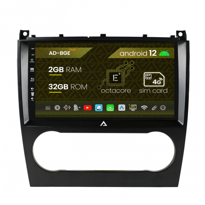 Navigatie Mercedes Benz G-Class W463 (2009-2012), Android 12, E-Octacore 2GB RAM + 32GB ROM, 9 INCH - AD-BGE9002+AD-BGRKIT414v2