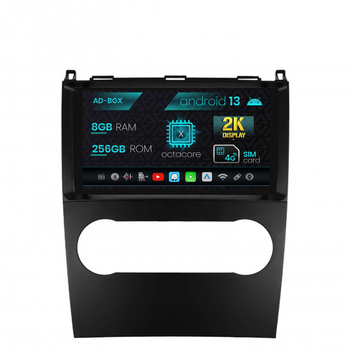 Navigatie Mercedes Benz A B Class (2004-2011), Android 13, X-Octacore   8GB RAM + 256GB ROM, 9.5 Inch - AD-BGX9008+AD-BGRKIT420
