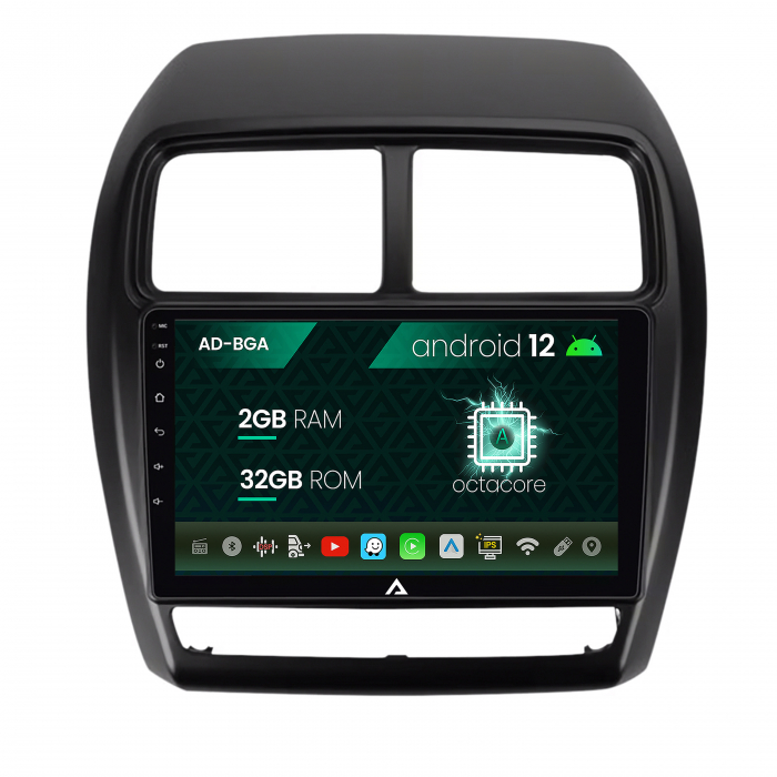 Navigatie Mitsubishi ASX (2016-2019), Android 13, A-Octacore 2GB RAM + 32GB ROM, 9 Inch - AD-BGA9002+AD-BGRKIT267V2