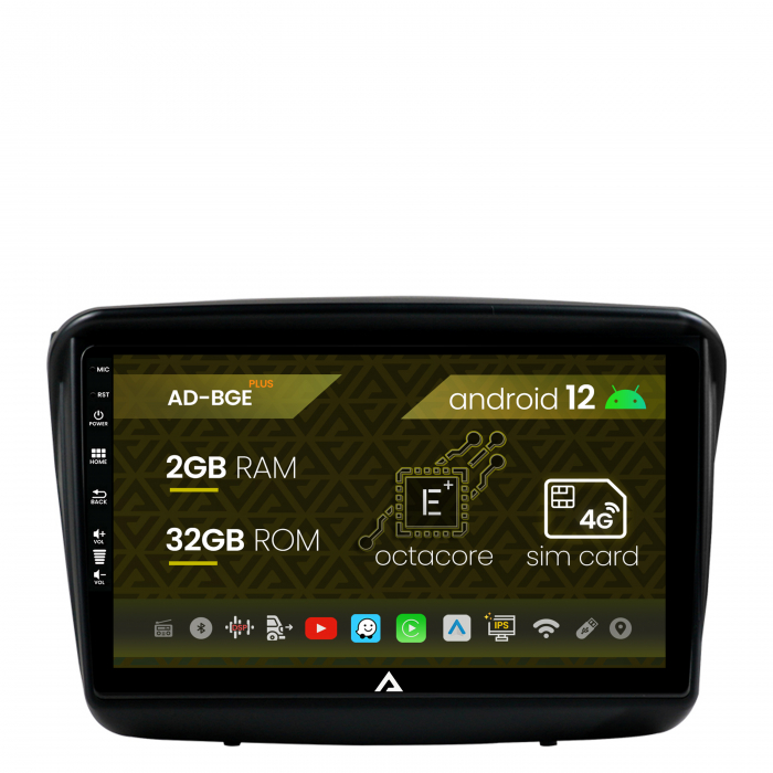 Navigatie Mitsubishi L200 Pajero Sport, Android 12, E-Octacore 2GB RAM + 32GB ROM, 9 Inch - AD-BGE9002+AD-BGRKIT278