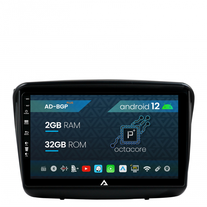 Navigatie Mitsubishi L200 Pajero Sport, Android 12, P-Octacore 2GB RAM + 32 GB ROM, 9 Inch - AD-BGP9002+AD-BGRKIT278