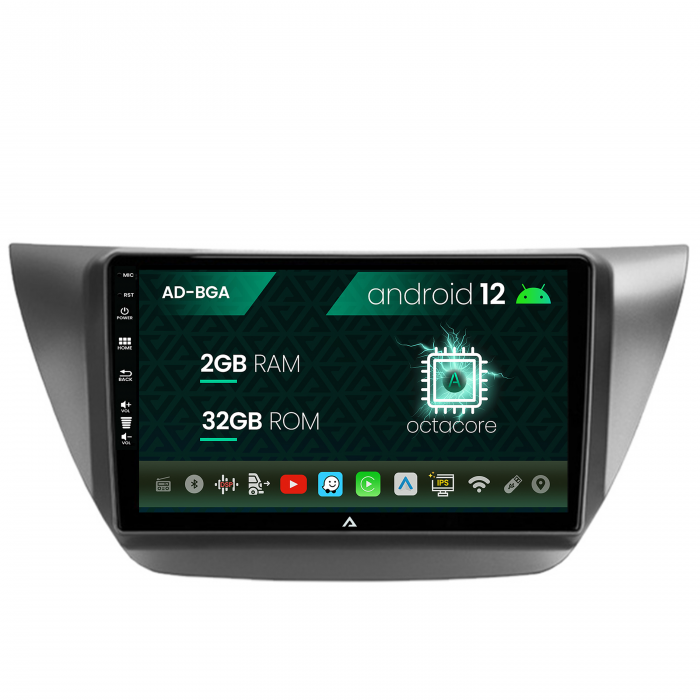 Navigatie Mitsubishi Lancer (2003-2007), Android 13, A-Octacore 2GB RAM + 32GB ROM, 9 Inch - AD-BGA9002+AD-BGRKIT282