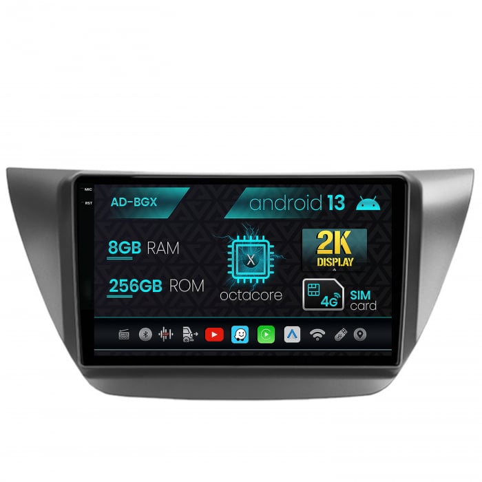 Navigatie Mitsubishi Lancer (2003-2007), Android 13, X-Octacore   8GB RAM + 256GB ROM, 9.5 Inch - AD-BGX9008+AD-BGRKIT282