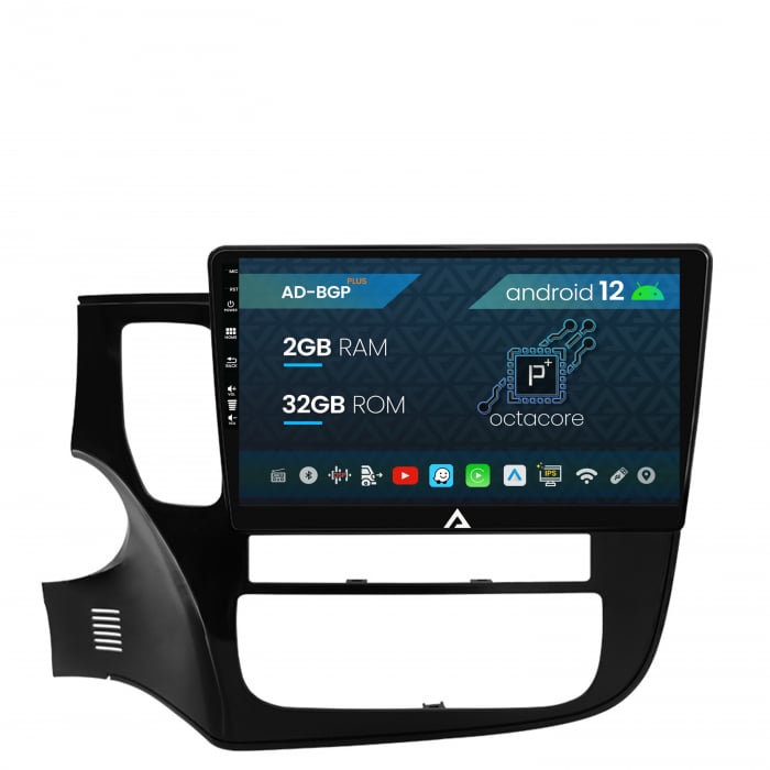 Navigatie Mitsubishi Outlander (2013-2020), Android 12, P-Octacore 2GB RAM + 32GB ROM, 10.1 Inch - AD-BGP10002+AD-BGRKIT268