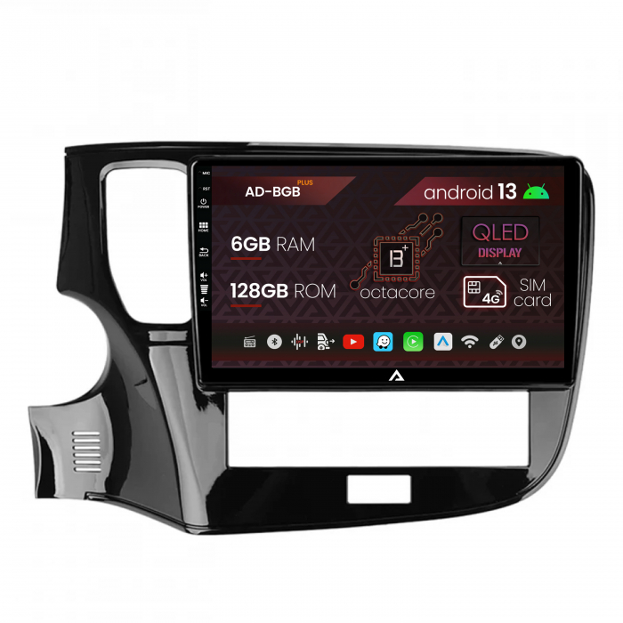 Navigatie Mitsubishi Outlander (2019-2021), Android 13, B-Octacore 6GB RAM + 128GB ROM, 10.1 Inch - AD-BGB10006+AD-BGRKIT281