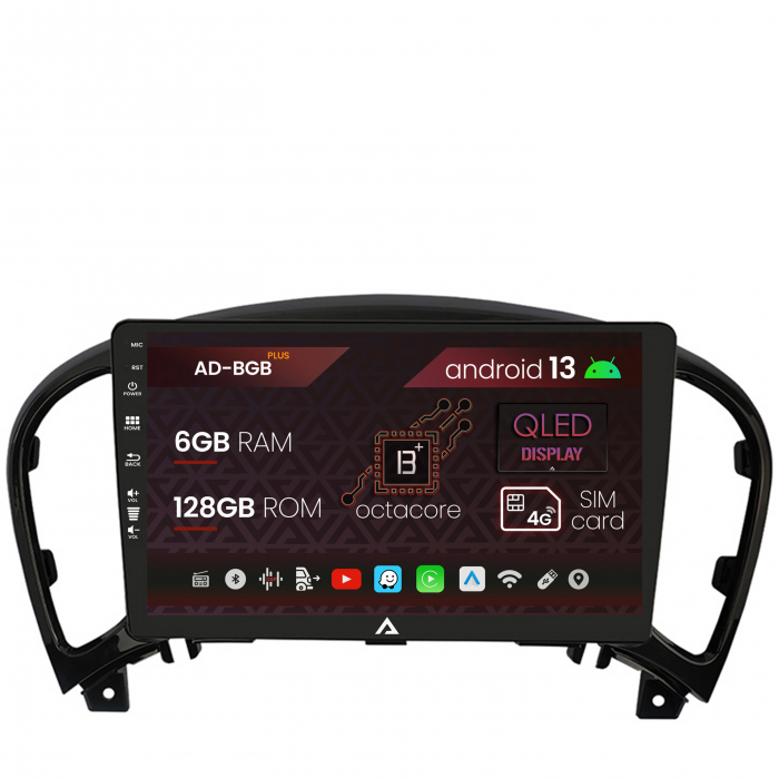 Navigatie Nissan Juke (2010-2015), Android 13, B-Octacore 6GB RAM + 128GB ROM, 9 Inch - AD-BGB9006+AD-BGRKIT168