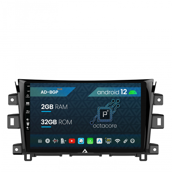 Navigatie Nissan Navara (2015+), Android 12, P-Octacore   2GB RAM + 32GB ROM, 9 Inch - AD-BGP9002+AD-BGRKIT163