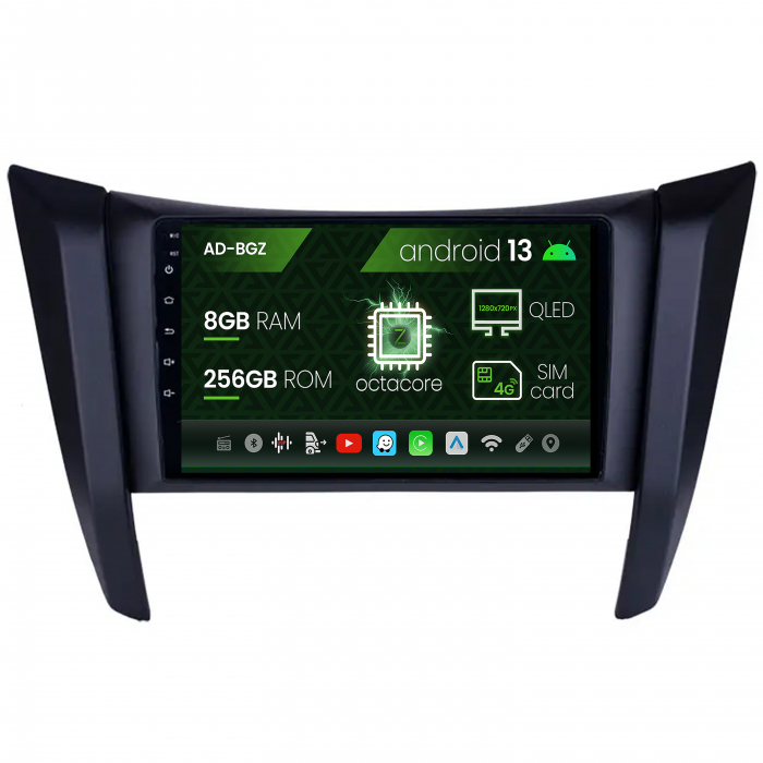 Navigatie Nissan Navara (2015+), Android 13, Z-Octacore   8GB RAM + 256GB ROM, 9 Inch - AD-BGZ9008+AD-BGRKIT163v2