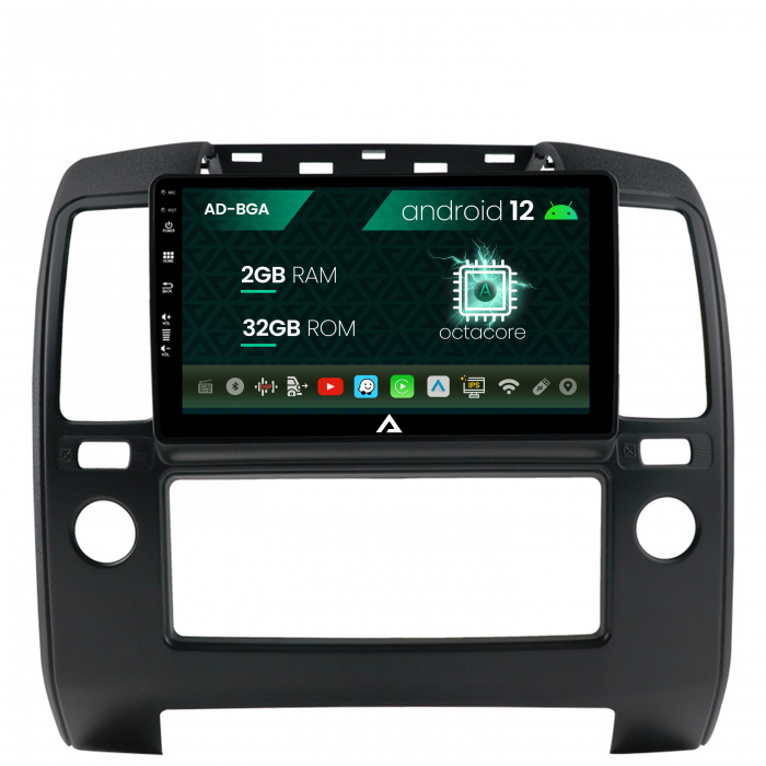 Navigatie Nissan Navara, Android 13, A-Octacore 2GB RAM + 32GB ROM, 9 Inch - AD-BGA9002+AD-BGRKIT170