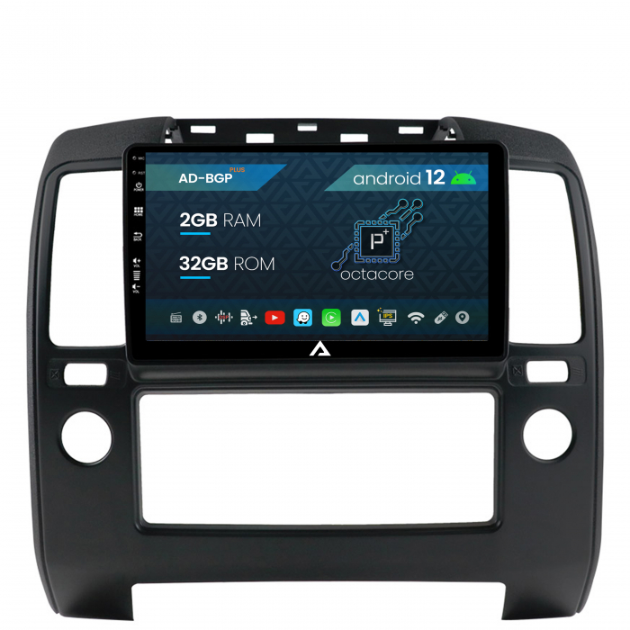 Navigatie Nissan Navara, Android 12, P-Octacore   2GB RAM + 32GB ROM, 9 Inch - AD-BGP9002+AD-BGRKIT170