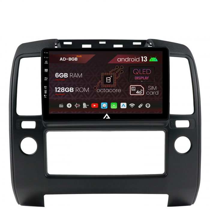 Navigatie Nissan Navara, Android 13, B-Octacore 6GB RAM + 128GB ROM, 9 Inch - AD-BGB9006+AD-BGRKIT170