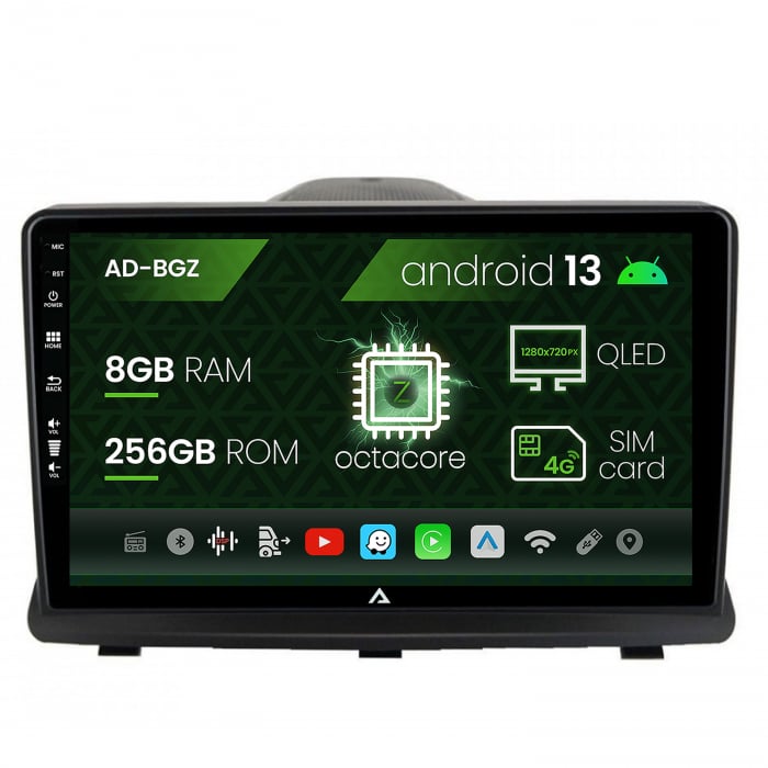 Navigatie Opel Antara (2006-2015), Android 13, Z-Octacore 8GB RAM + 256GB ROM, 9 Inch - AD-BGZ9008+AD-BGRKIT386