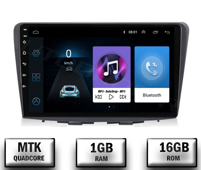 Navigatie Suzuki Baleno, Android 10, P-Quadcore   1GB RAM + 16GB ROM, 9 Inch - AD-BGP9001+AD-BGRKIT310