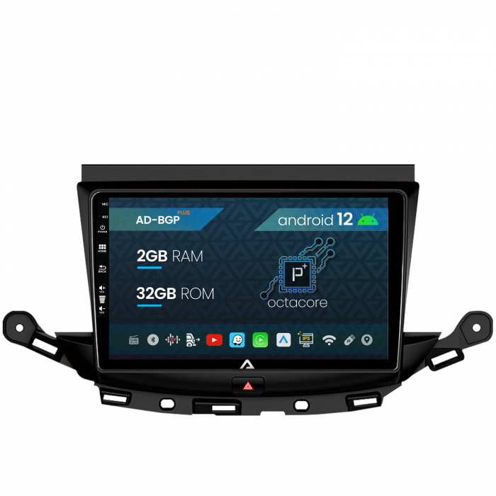 Navigatie Opel Astra K, Android 12, P-Octacore 2GB RAM + 32GB ROM, 9 Inch - AD-BGP9002+AD-BGRKIT251