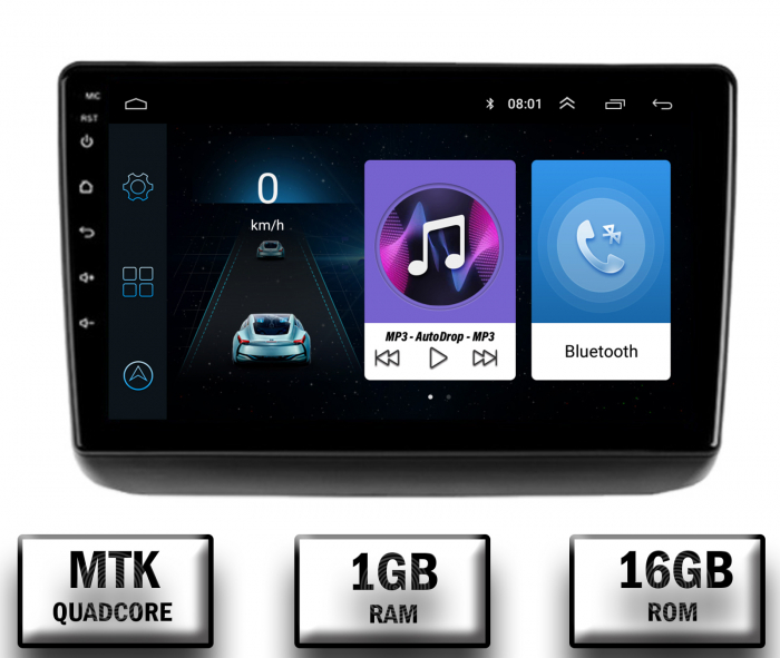 Navigatie Jeep Grand Cherokee (2013-2020), Android 10, P-Quadcore 1GB RAM + 16GB ROM, 9 Inch - AD-BGP9001+AD-BGRKIT298