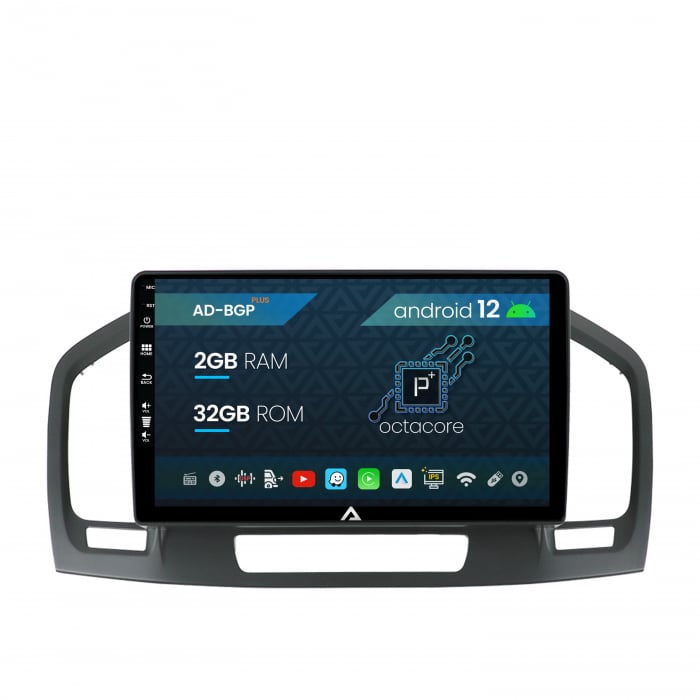 Navigatie Opel Insignia (2008-2013), Android 12, P-Octacore   2GB RAM + 32GB ROM, 9 Inch - AD-BGP9002+AD-BGRKIT254