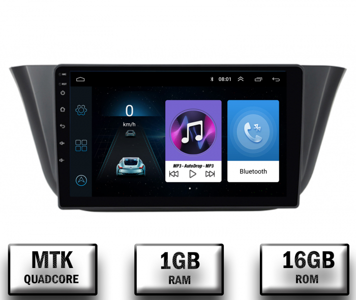 Navigatie Iveco Daily (2013+), Android 10, P-Quadcore   1GB RAM + 16GB ROM, 9 Inch - AD-BGP9001+AD-BGRKIT361