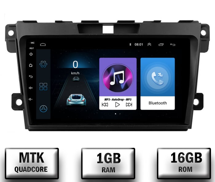 Navigatie Mazda CX-7 (2008-2013), Android 10, P-Quadcore 1GB RAM + 16GB ROM, 9 Inch - AD-BGP9001+AD-BGRKIT326